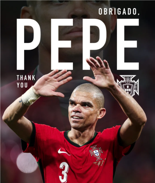 EK 2024 Portugal Pepe #3 Thuisshirt